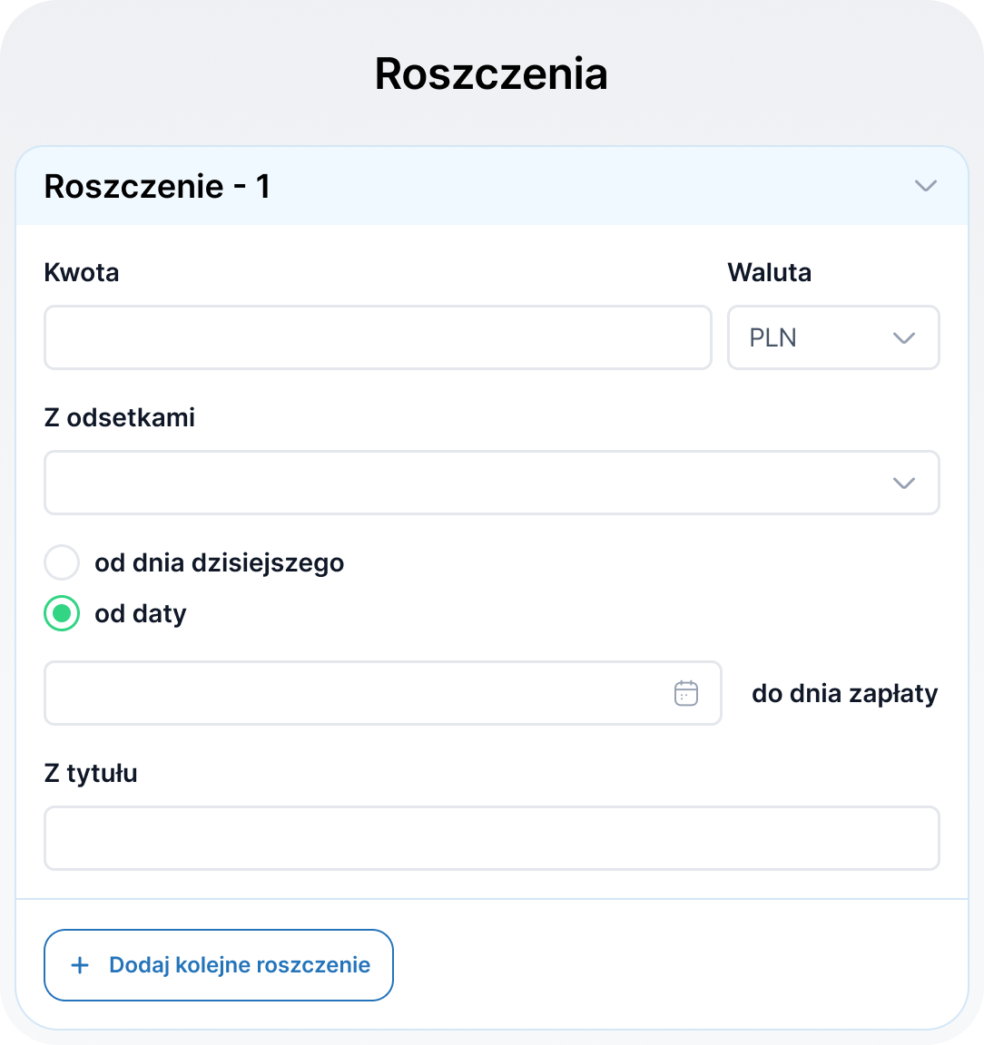 Widok systemu